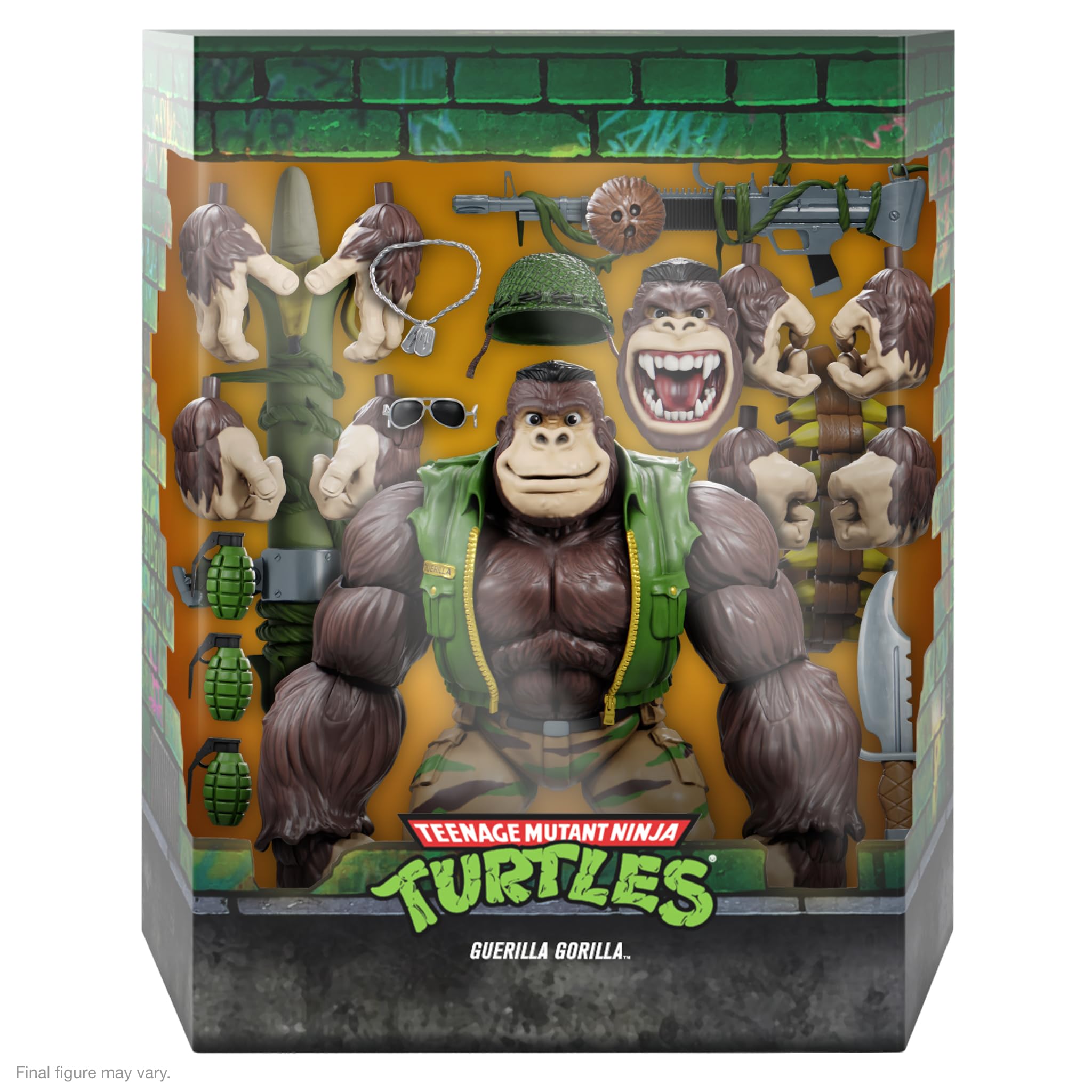 Super7 Guerrilla Gorilla 8-inch figure side view for dramatic poses