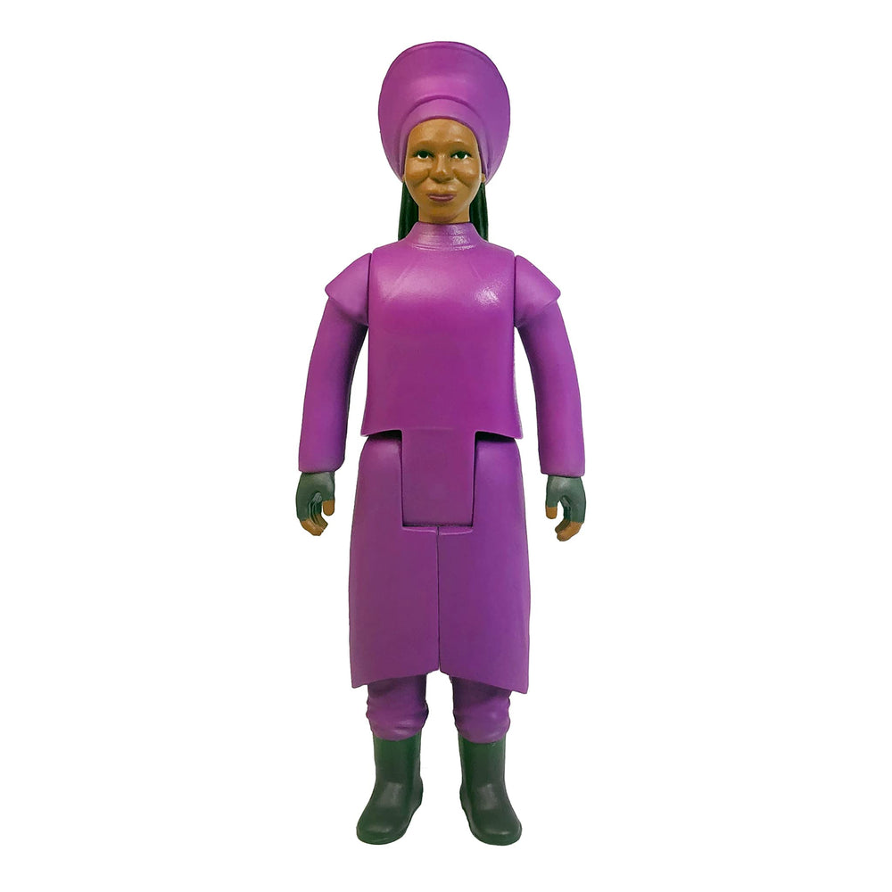 Super7 Guinan packaging blister card captures retro charm for fans.