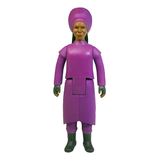 Super7 Guinan packaging blister card captures retro charm for fans.