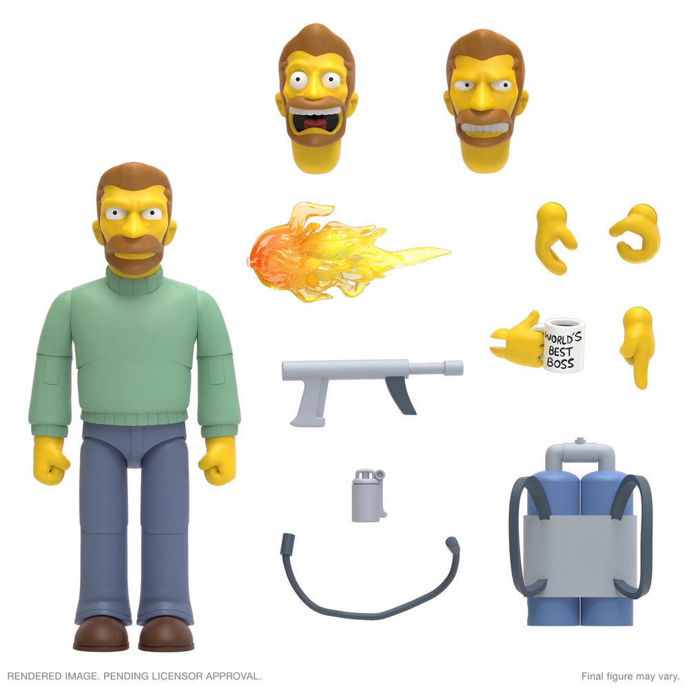 Super7 Hank Scorpio packaging shows retro toy charm.