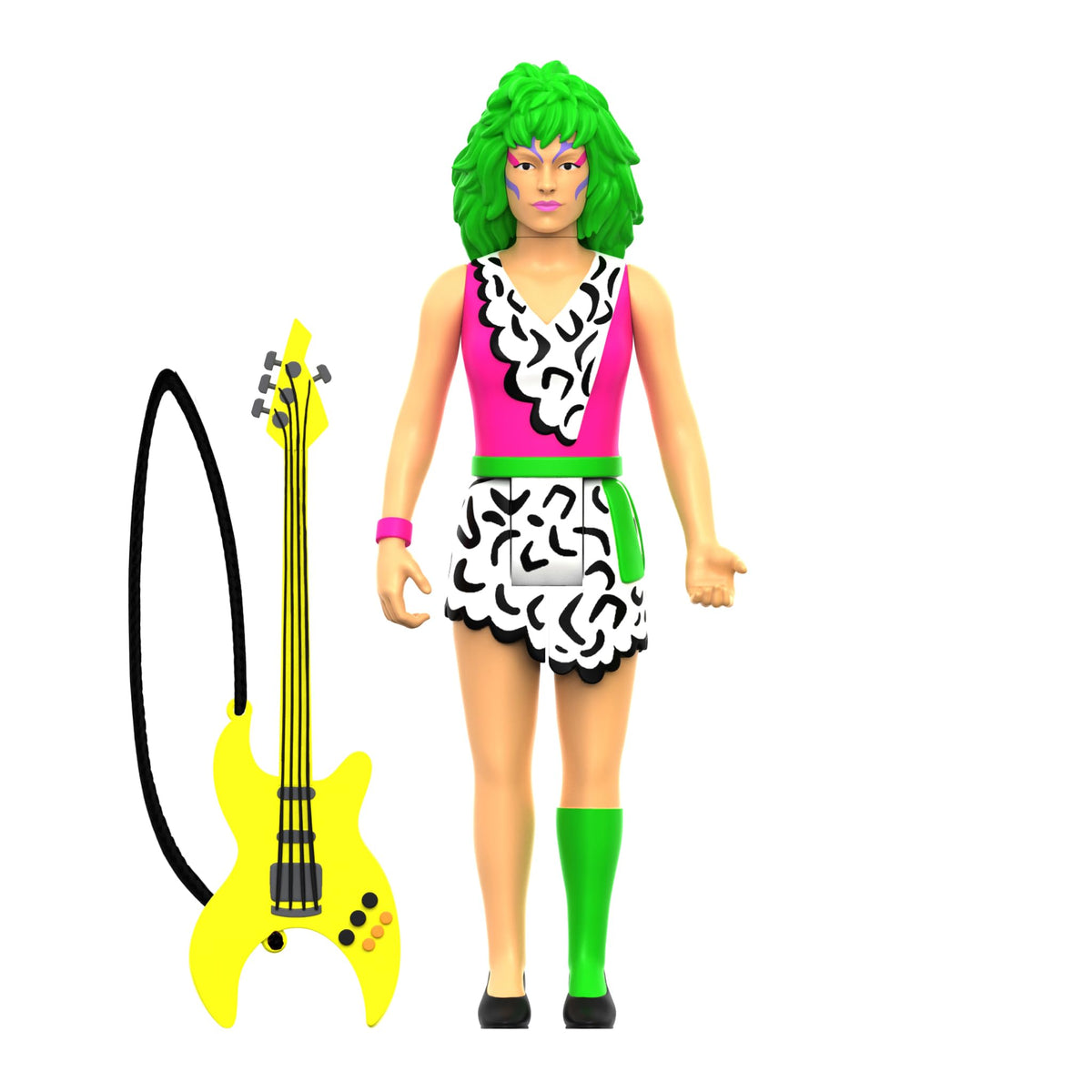 Super7 Jem Pizzaz Neon figure ready for retro display