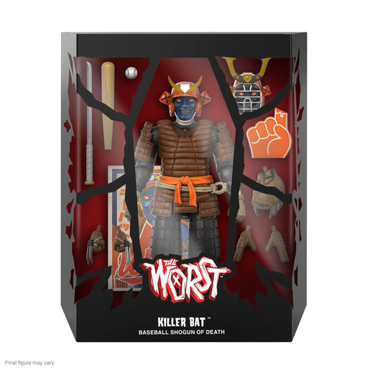 Killer Bat interchangeable heads and hands enable expressive display options.