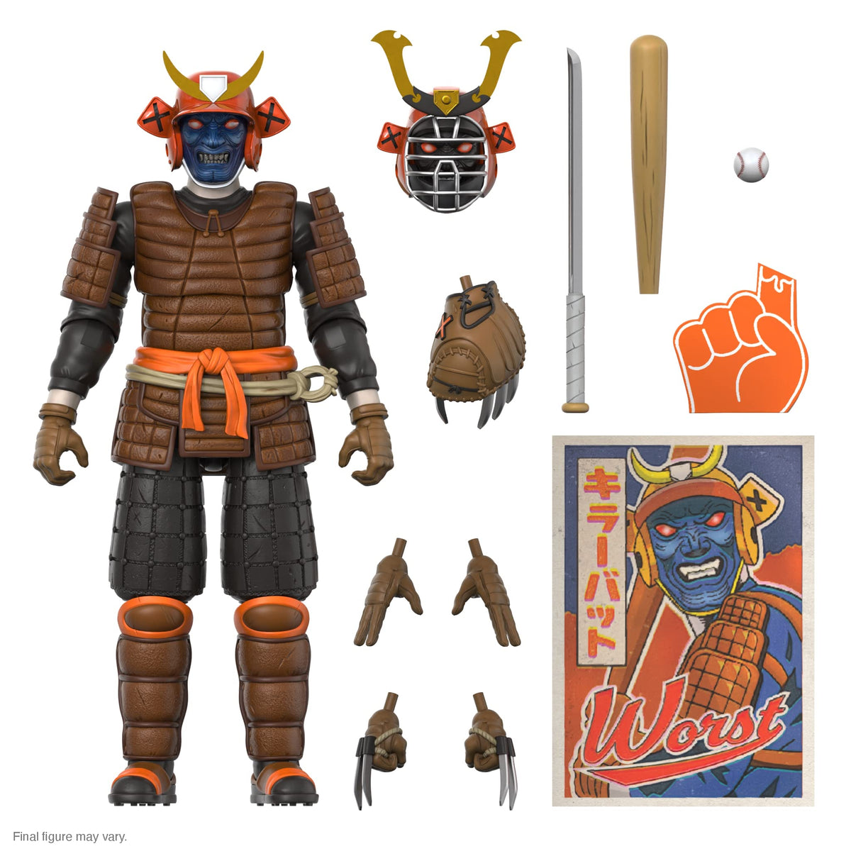Super7 Killer Bat ULTIMATES figure with multiple heads for dynamic poses and display.
