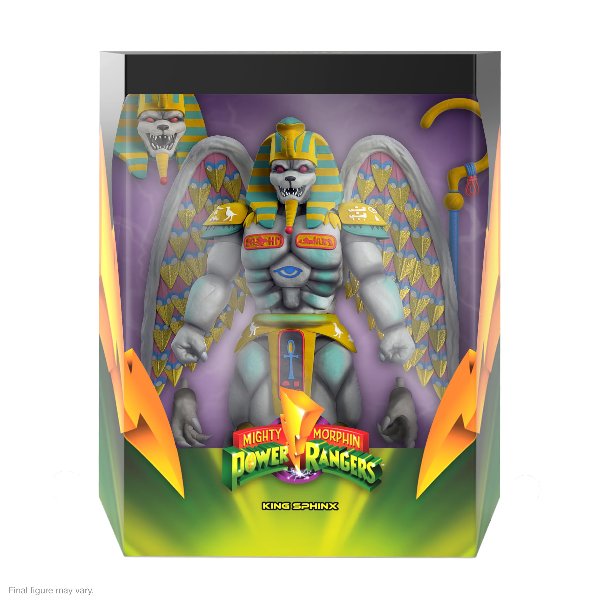 Super7 King Sphinx with Sphinx Staff for iconic scene recreation.