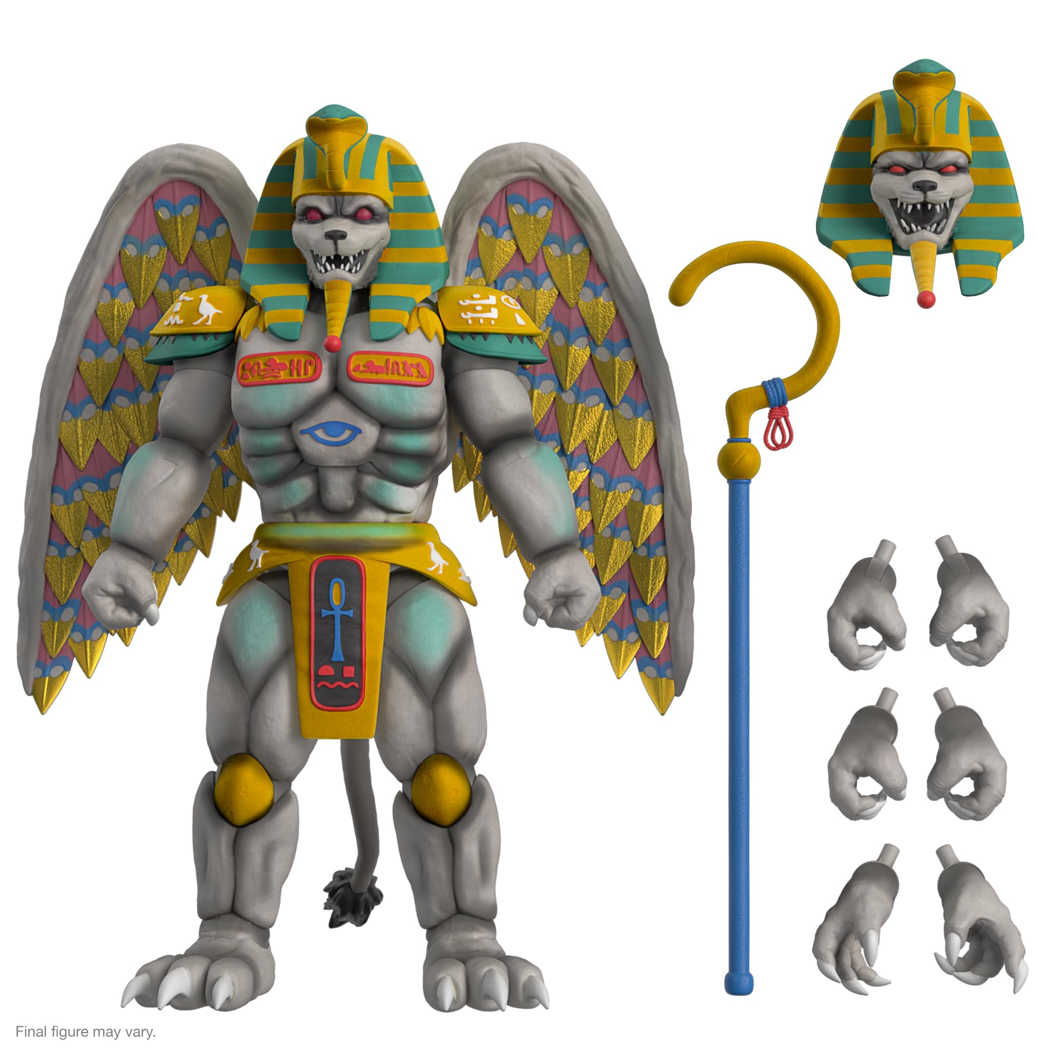 Super7 King Sphinx figure with wings for dramatic display and posing.