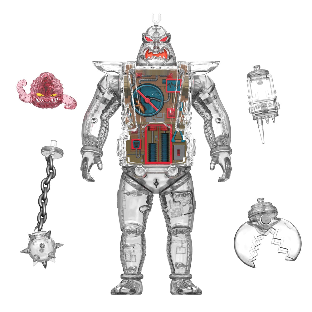 Removable chest plate on Krang Android figure for inner workings view