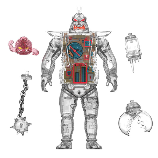 Removable chest plate on Krang Android figure for inner workings view