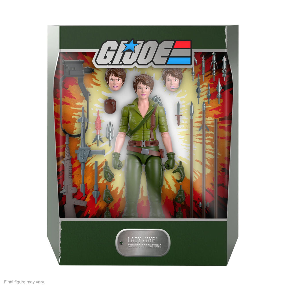 Super7 Lady Jaye interchangeable heads and hands for pose variety