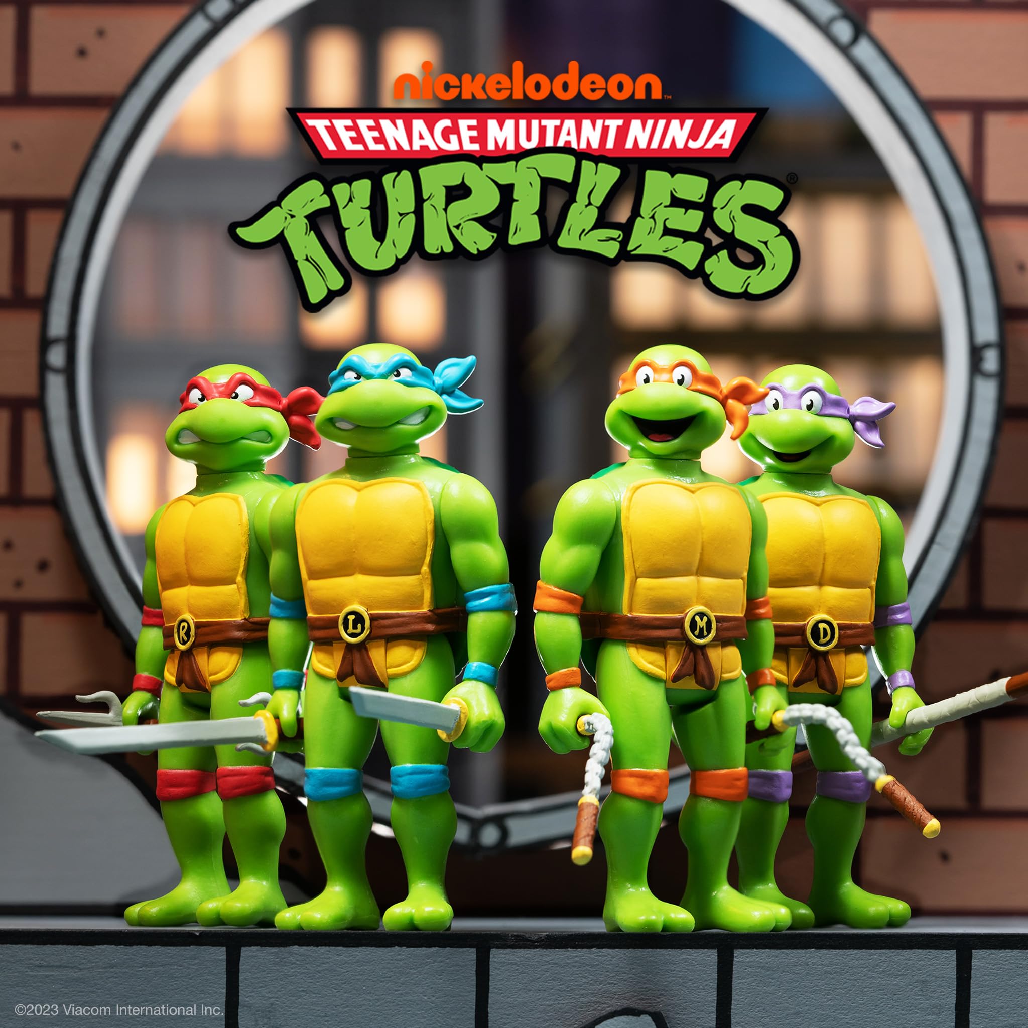 Super7 TMNT collectibles on a shelf ready for gifting