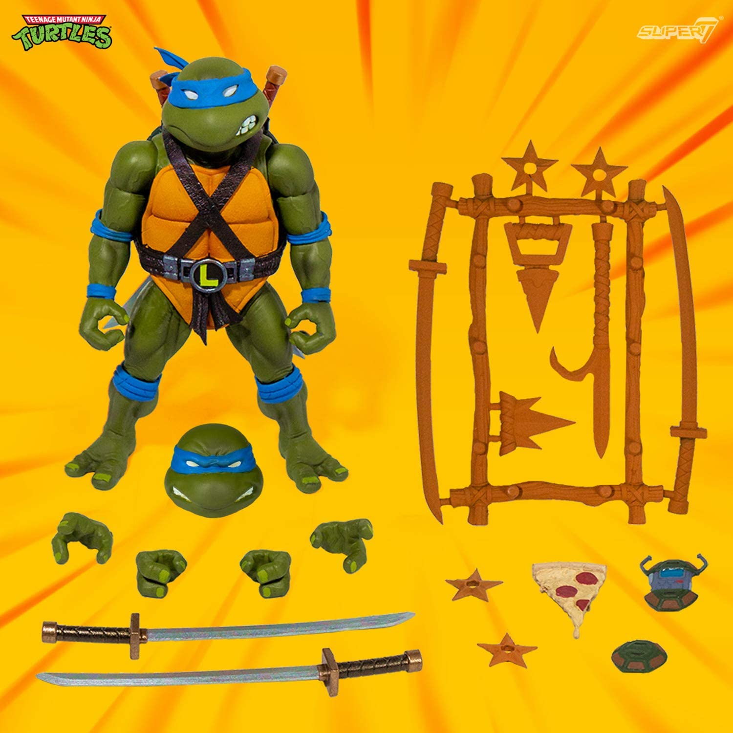 Super7 Leonardo Ultimates 7-inch figure unboxing reveals premium articulation for collectors
