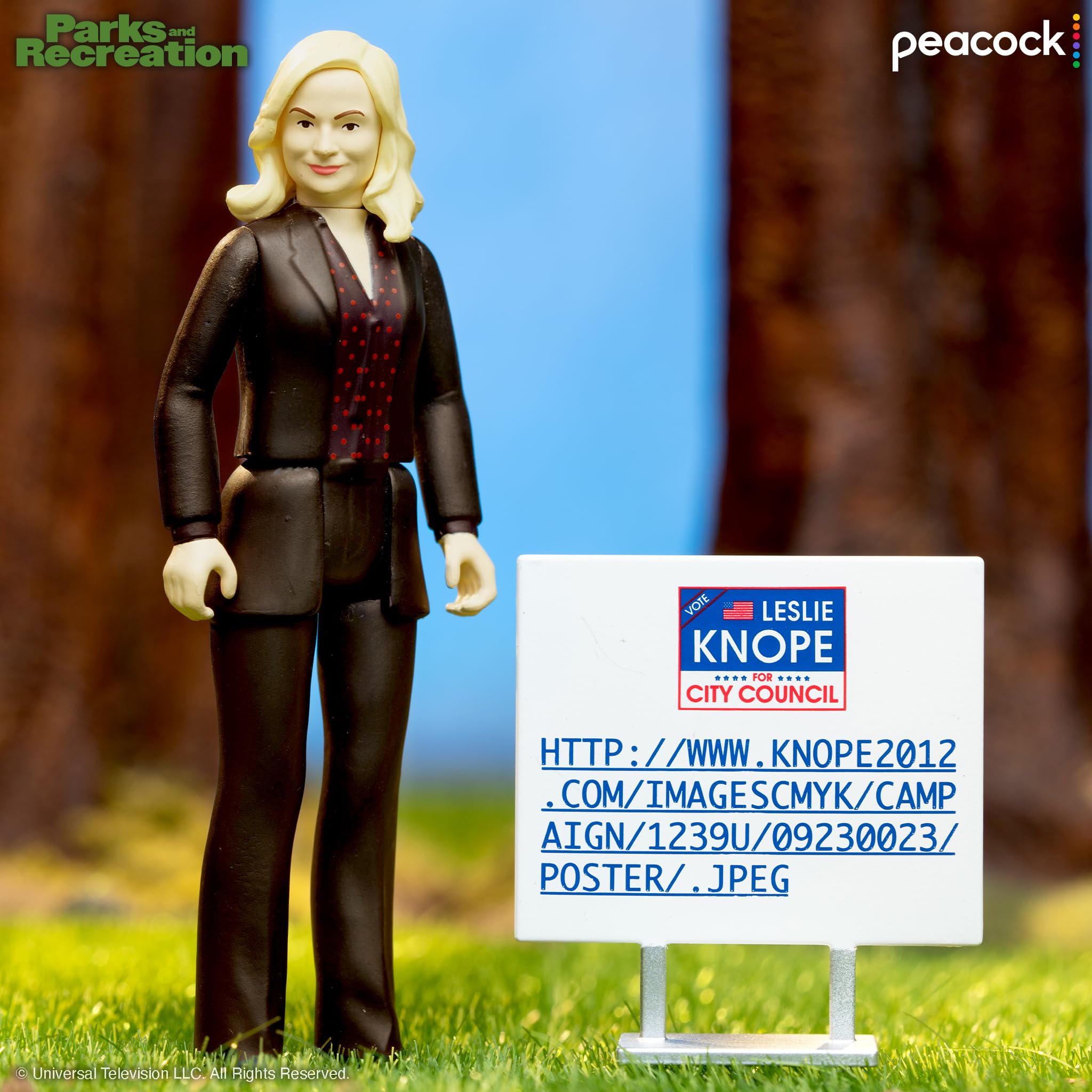 Super7 Parks and Rec figure ready for imaginative play and display.