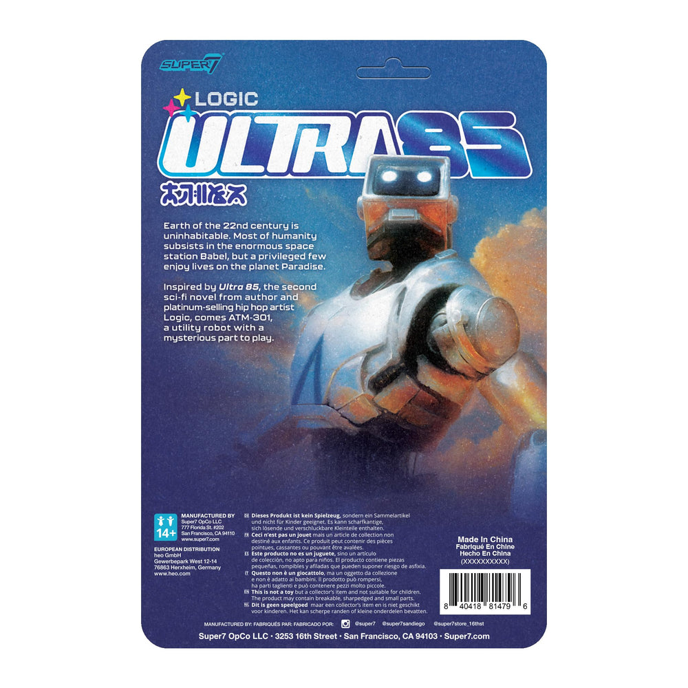 Super7 Logic ATM-301 3-75-inch scale fits comfortably in hand for display or play.