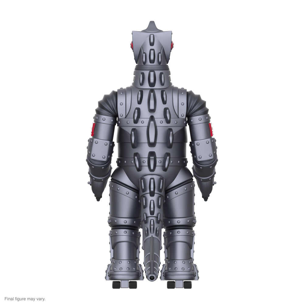 Super7 Mechagodzilla wheels under the feet offer vintage rolling display.