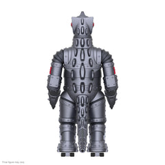 Super7 Mechagodzilla wheels under the feet offer vintage rolling display.