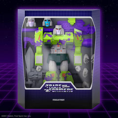 Super7 Megatron G2 7-inch scale display with other ULTIMATES figures.