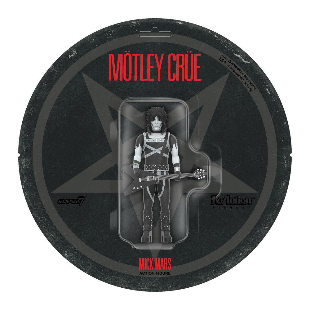 Super7 Mick Mars Shout at the Devil figure ready for shelf display.