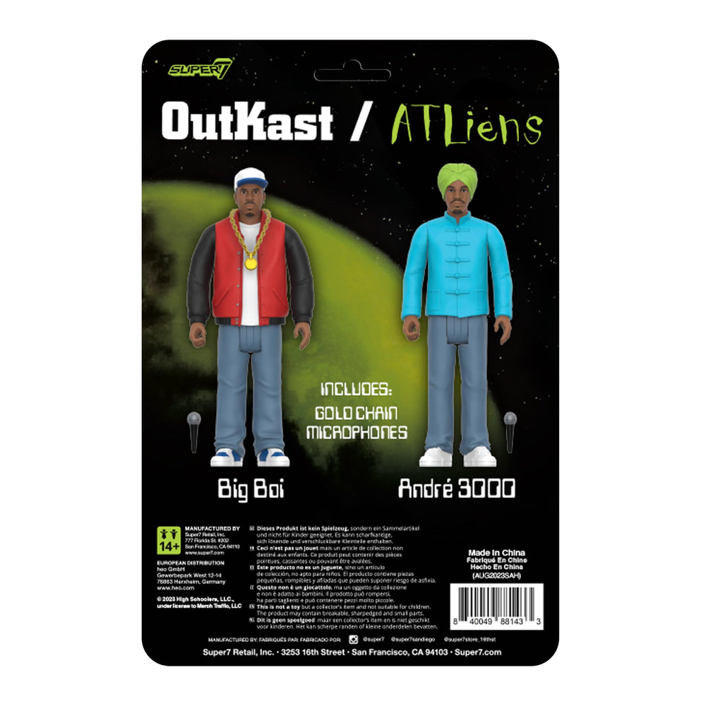 Super7 OutKast 2-pack card back showcasing ATLiens packaging.