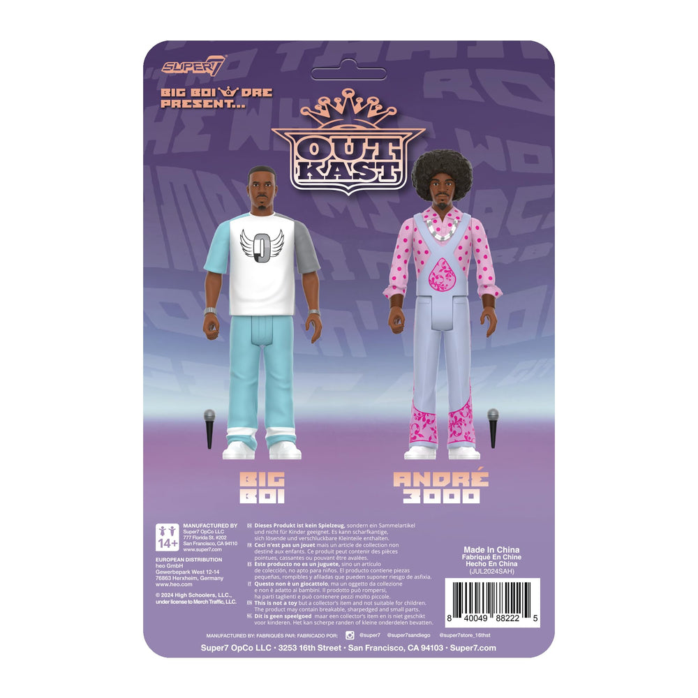 Super7 Outkast Andre 3000 figure with microphone accessory for performance setup