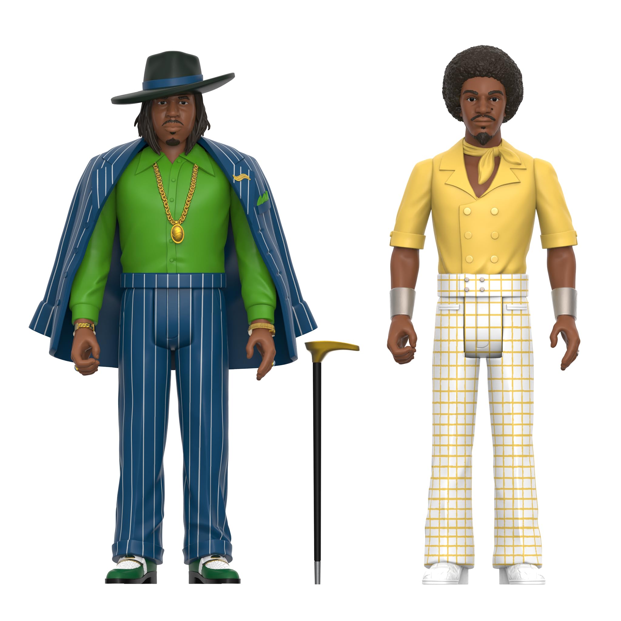 Super7 OutKast Big Boi figure with walking cane, great for poseable displays.