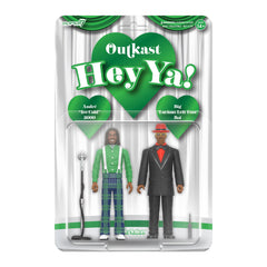 Super7 Outkast Hey Ya Andre 3000 figure with mic stand for dynamic display.