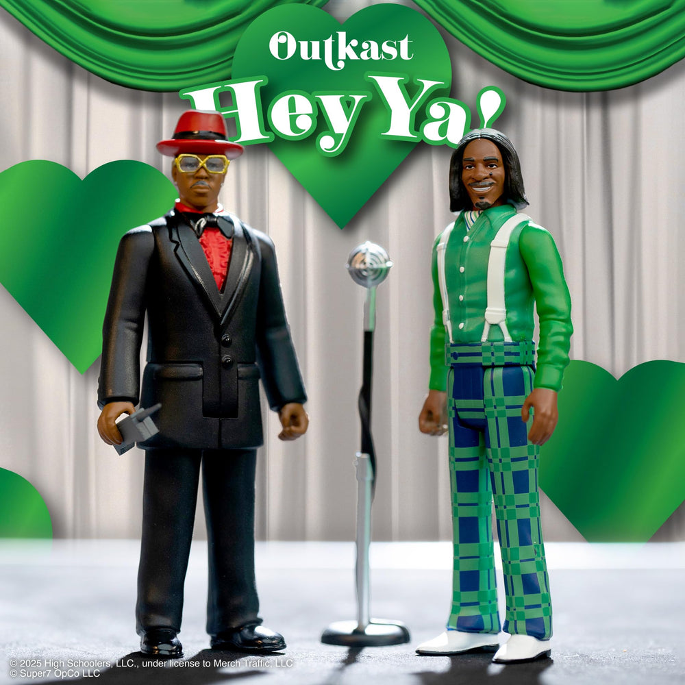 Super7 Outkast Hey Ya Big Boi figure with brick cell phone for retro pose.