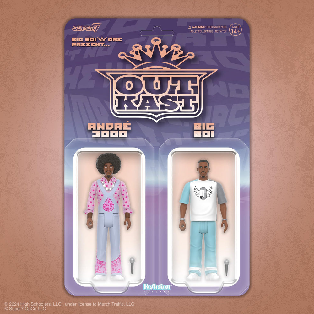 Super7 Outkast ReAction 2-pack displayed on a collector shelf