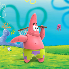 Super7 Patrick Starr Ultimate Figure with removable Krusty Krab hat