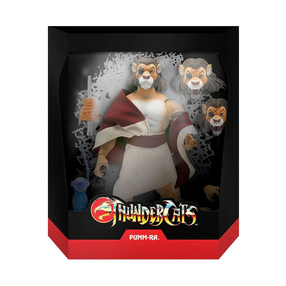 Super7 Pumm-Ra ThunderCats figure with Sword of Omens for dynamic display.