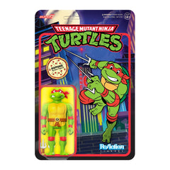 Super7 Raphael action figure close-up highlighting classic TMNT styling for display.