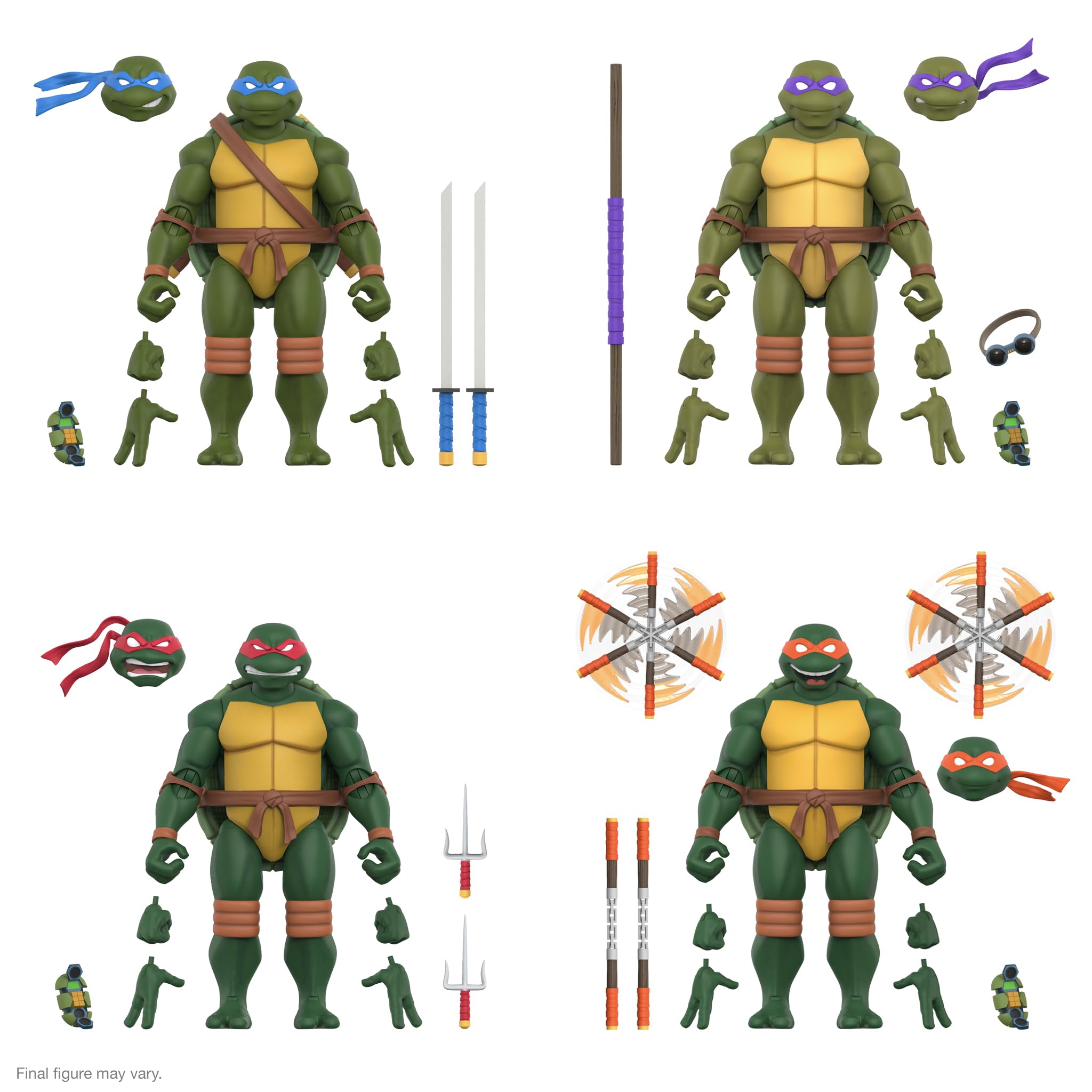Super7 Raphael premium paint and detailed sculpt enhance display quality.
