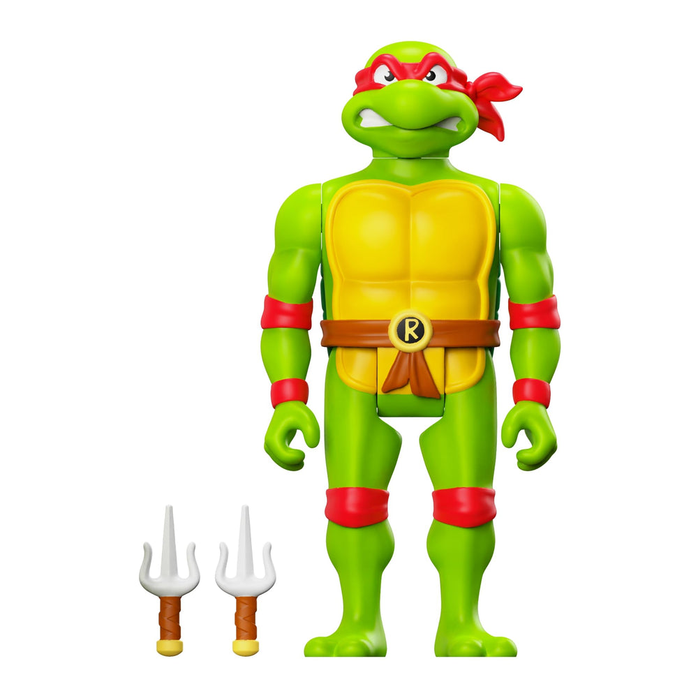 Raphael with sai accessories for recreating iconic cartoon moments.