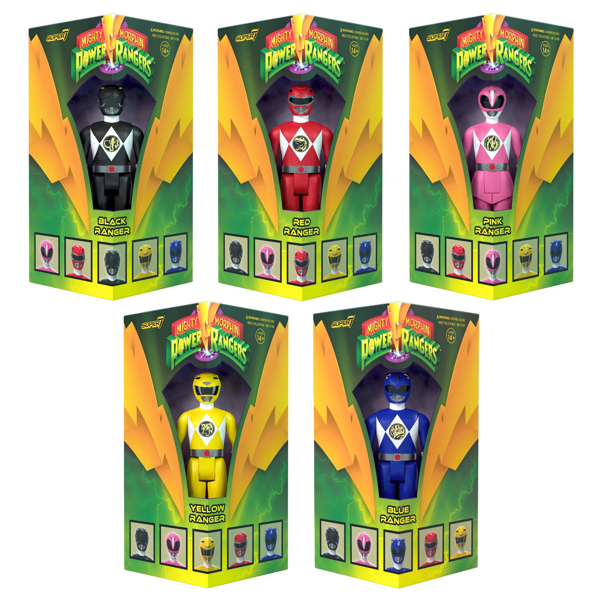 Retro MMPR collectible ideal for nostalgia and shelf display.