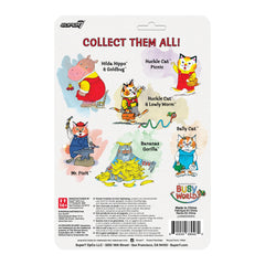 Super7 Huckle Cat 3.75-inch articulated figure, portable for shelf display.