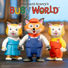 Part of a larger Richard Scarry Super7 lineup for display and collecting.