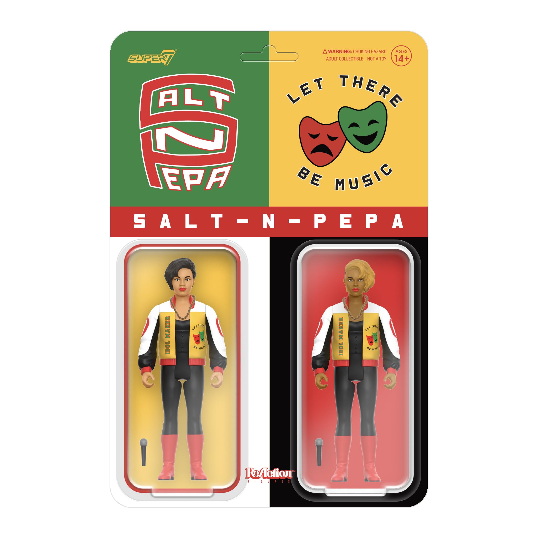 Super7 Salt-N-Pepa 2-pack figure front view for display and collection