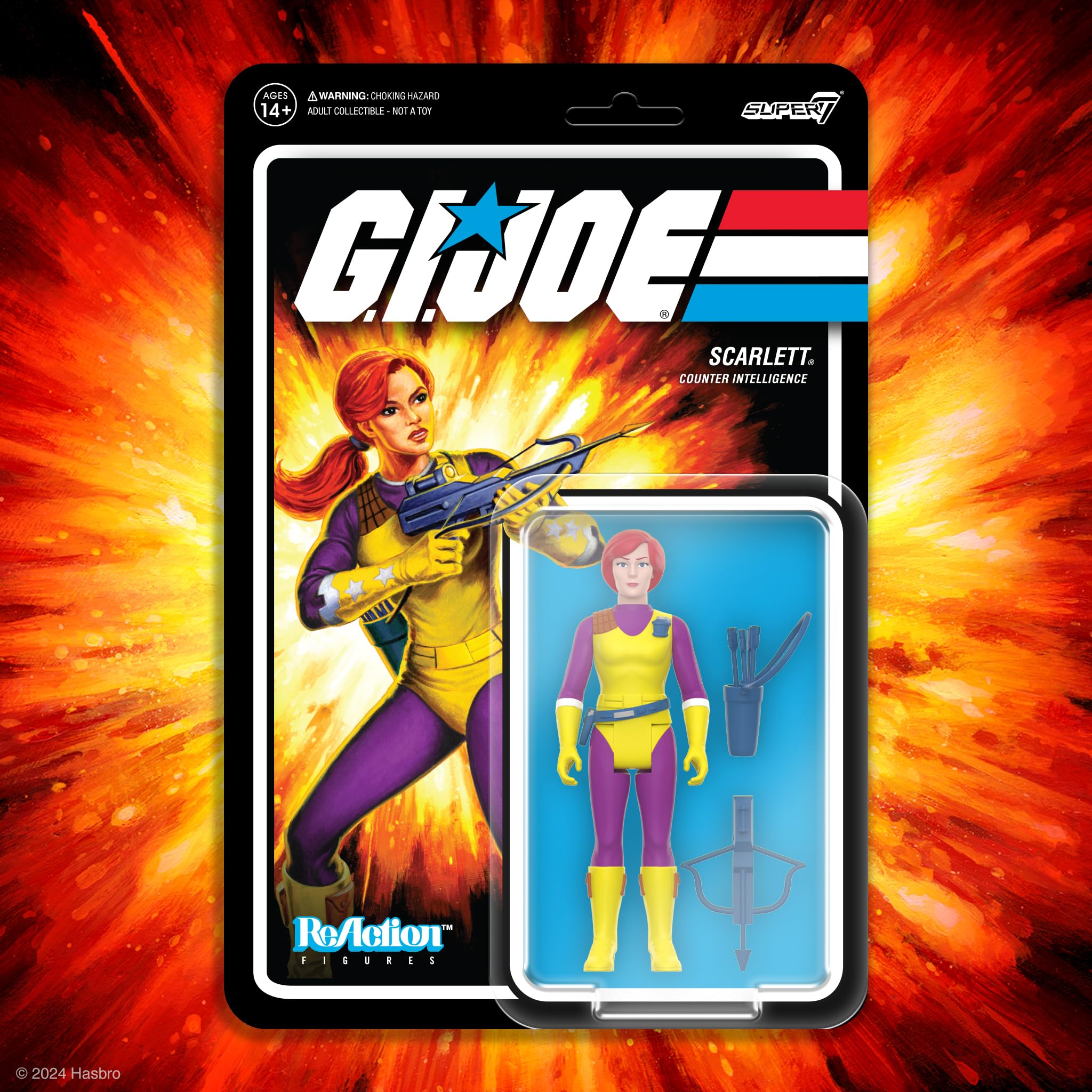 Super7 Scarlett DIC Purple packaging perfect for collecting and gifting