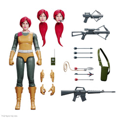 Super7 Scarlett Ultimate crossbow close-up for authentic display poses.