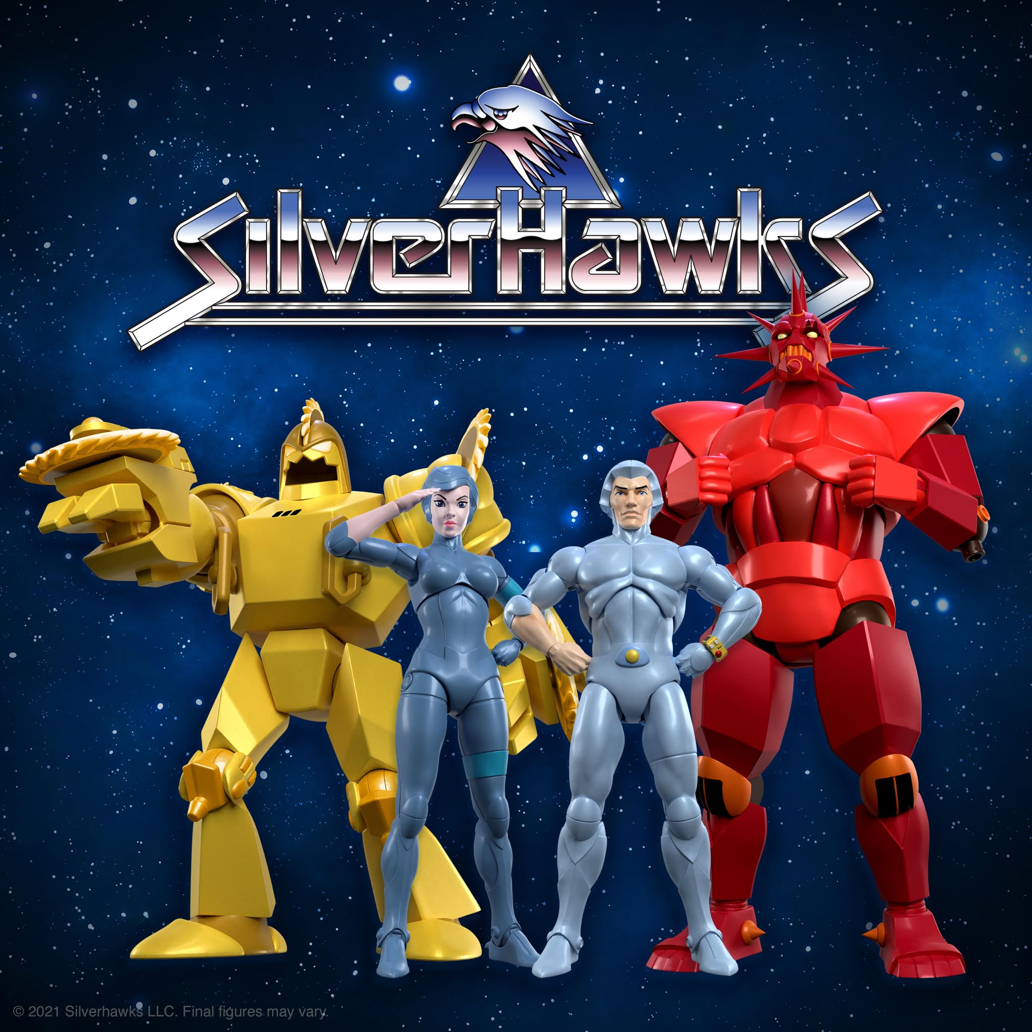 Super7 SilverHawks collection wave 1 display-ready for fans and collectors