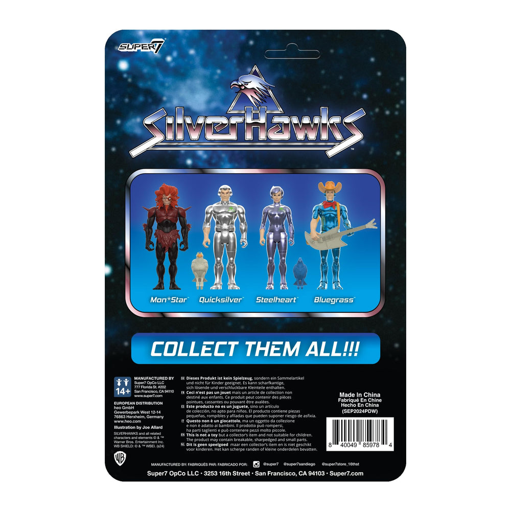 Super7 SilverHawks Mon*Star 3-75-inch figure ready for display on shelf.