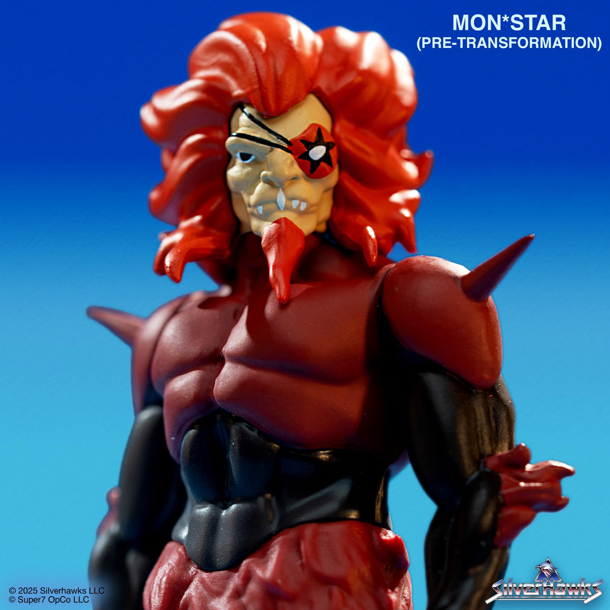 Super7 SilverHawks Mon*Star blister-pack packaging suitable for collectors.