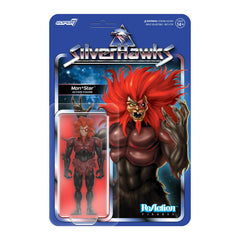 Super7 SilverHawks Mon*Star pre-transformation card front for retro display.