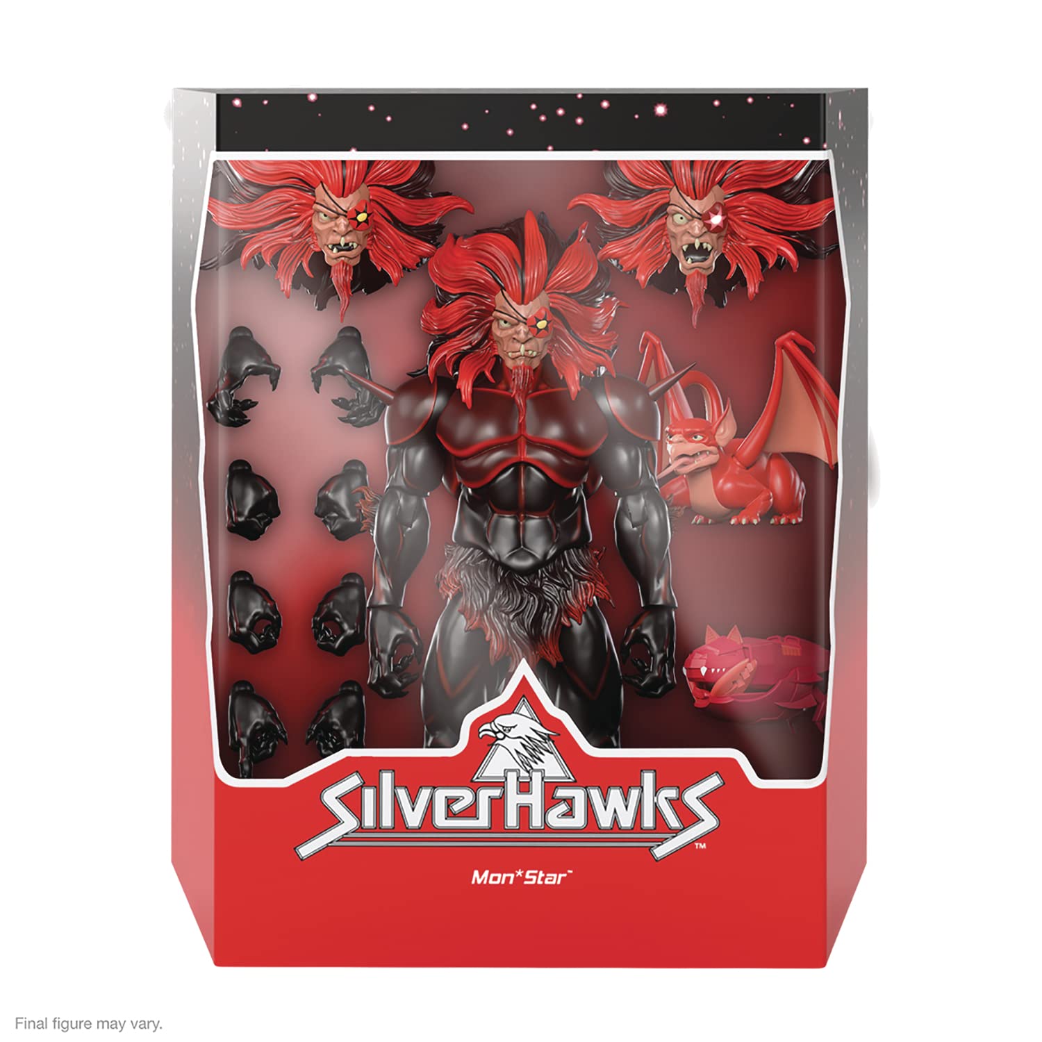 Super7 SilverHawks Mon*Star pre-transformation figure for dynamic posing and display