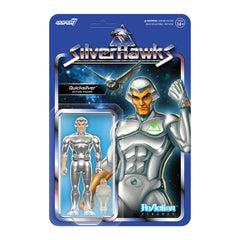 Super7 SilverHawks Quicksilver action figure in retro packaging ideal for display.