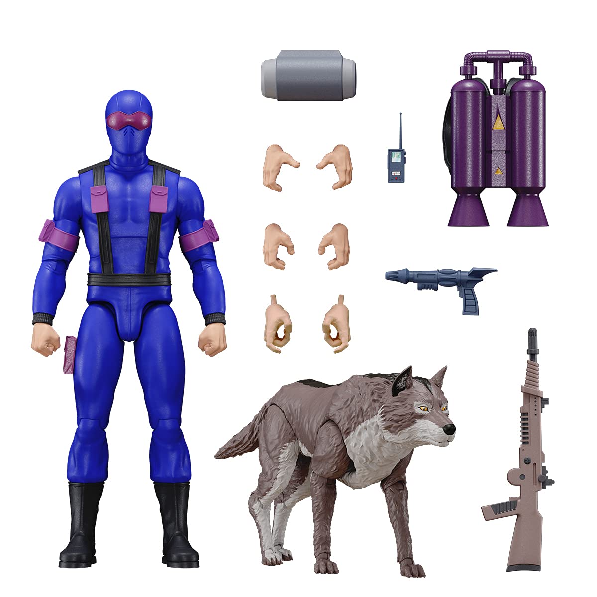 Interchangeable hands enhance poseability for dynamic display with Snake Eyes