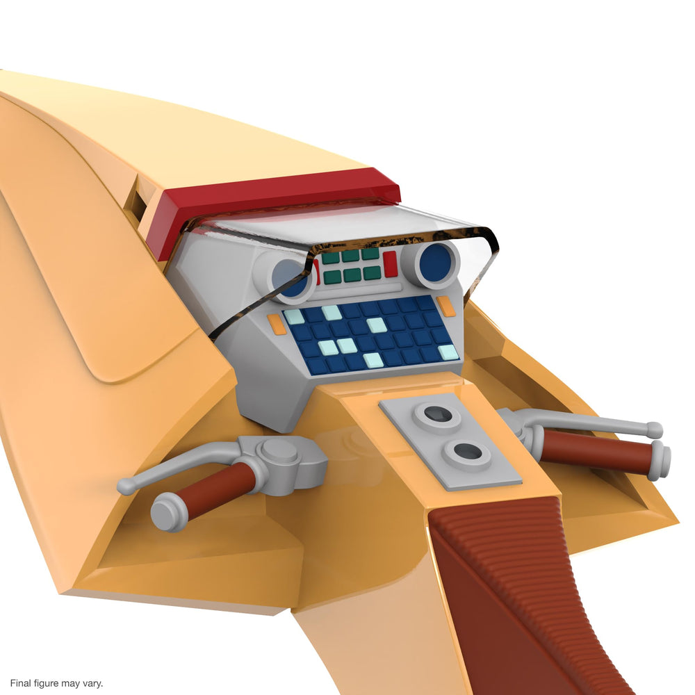Space Racer display stand provides stable, curated shelf setups.
