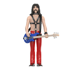 Spinal Tap collection display with Derek Smalls figure from Super7.