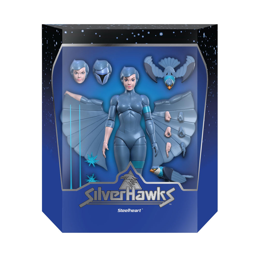 Interchangeable heads for Steelheart enhance display options.