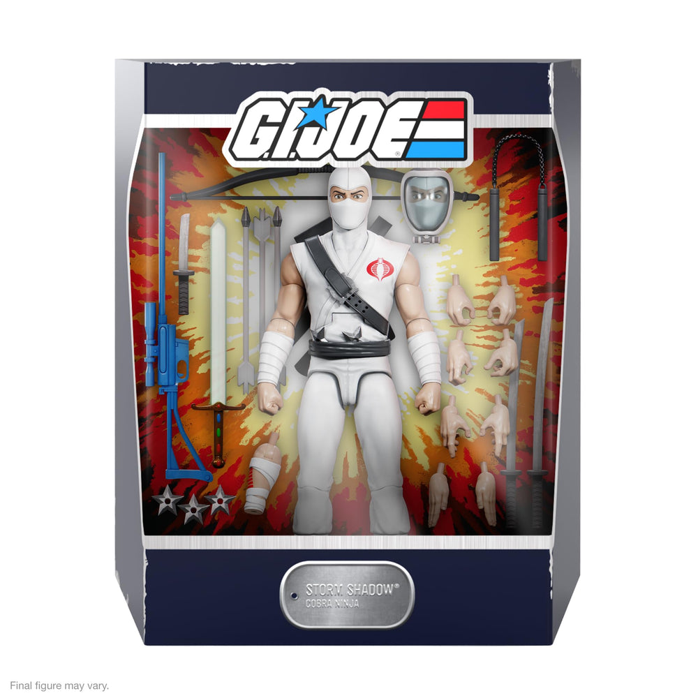 Storm Shadow interchangeable heads showcase customization options for display.
