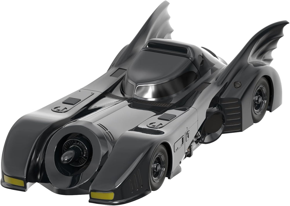 Super7 Batman Batmobile 1989 cockpit-open, reveals intricate interior details for display.