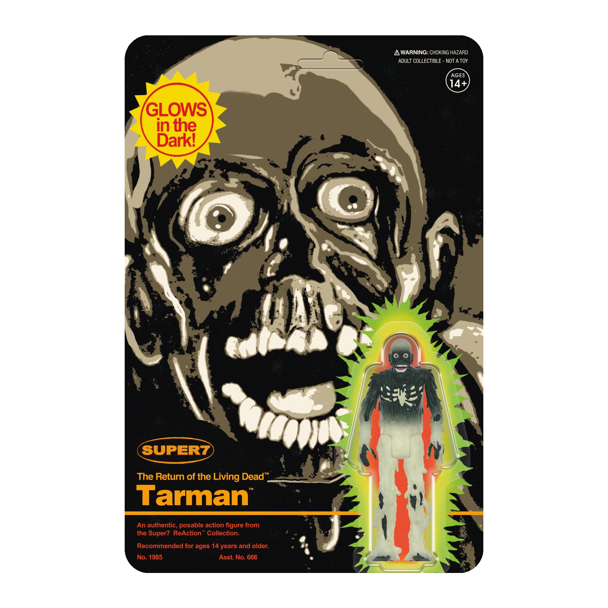 Super7 Tarman Monster Glow figure in 3.75-inch scale for display and collection.